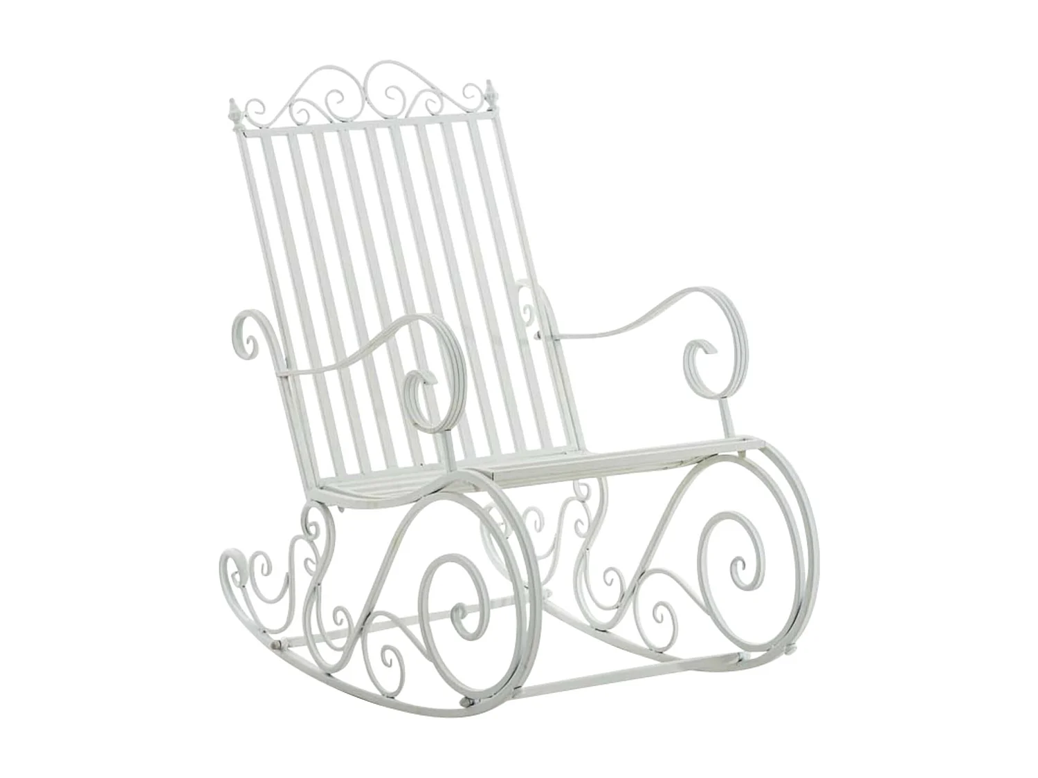 Lot de 2 fauteuils métal blanche 56 x 90 x 94 cm 10_0002843