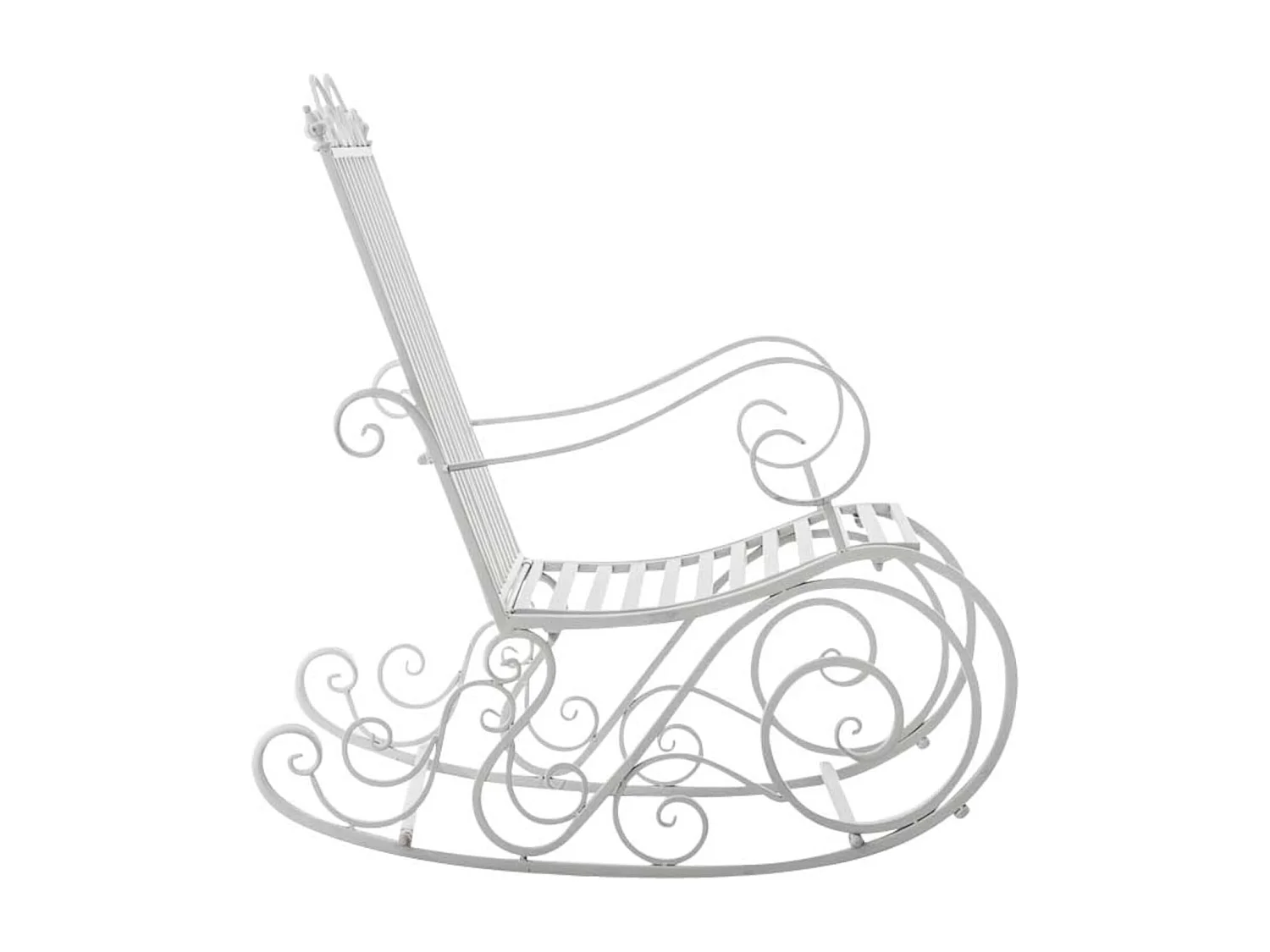 Lot de 2 fauteuils métal blanche 56 x 90 x 94 cm 10_0002843