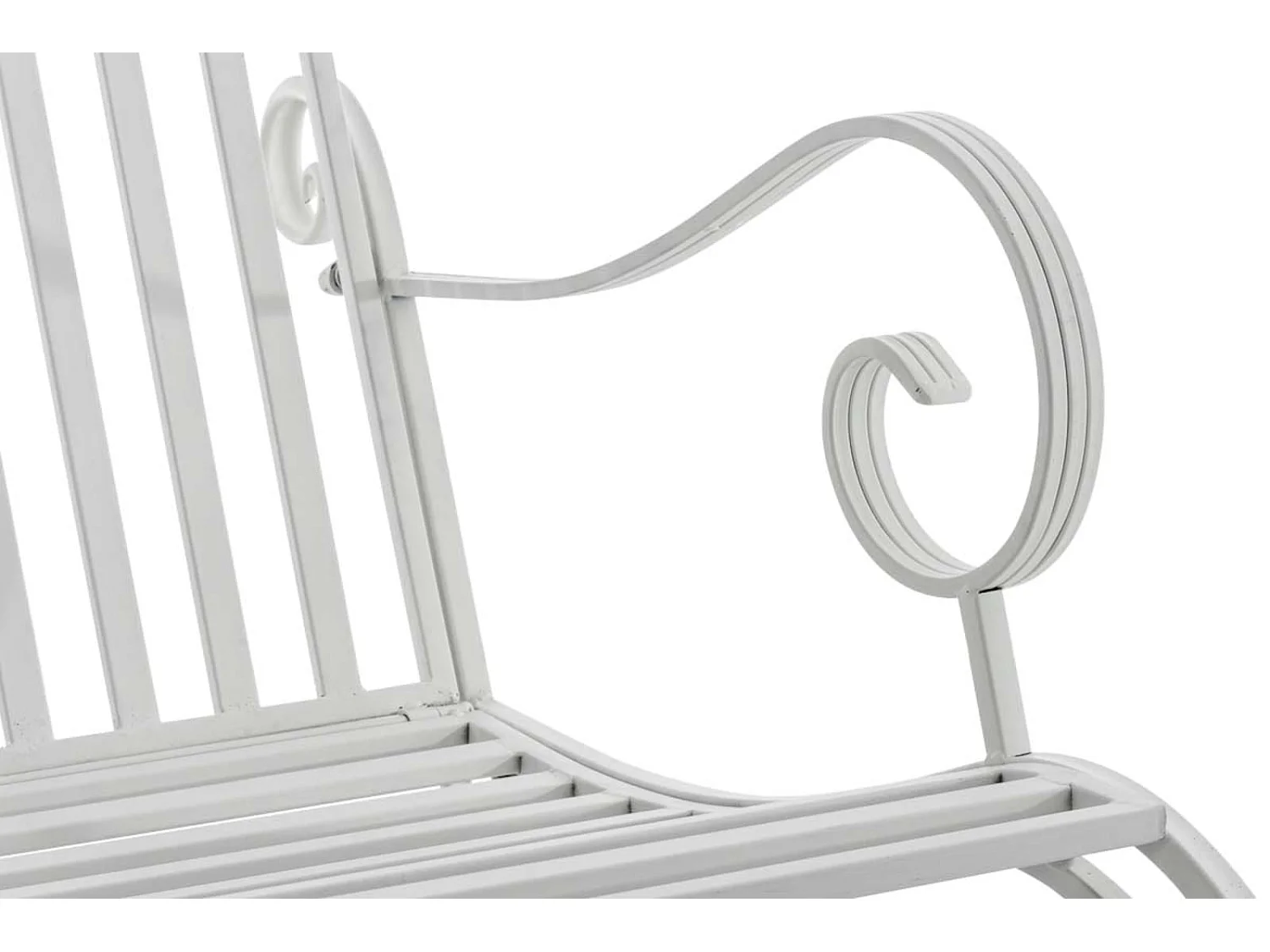 Lot de 2 fauteuils métal blanche 56 x 90 x 94 cm 10_0002843