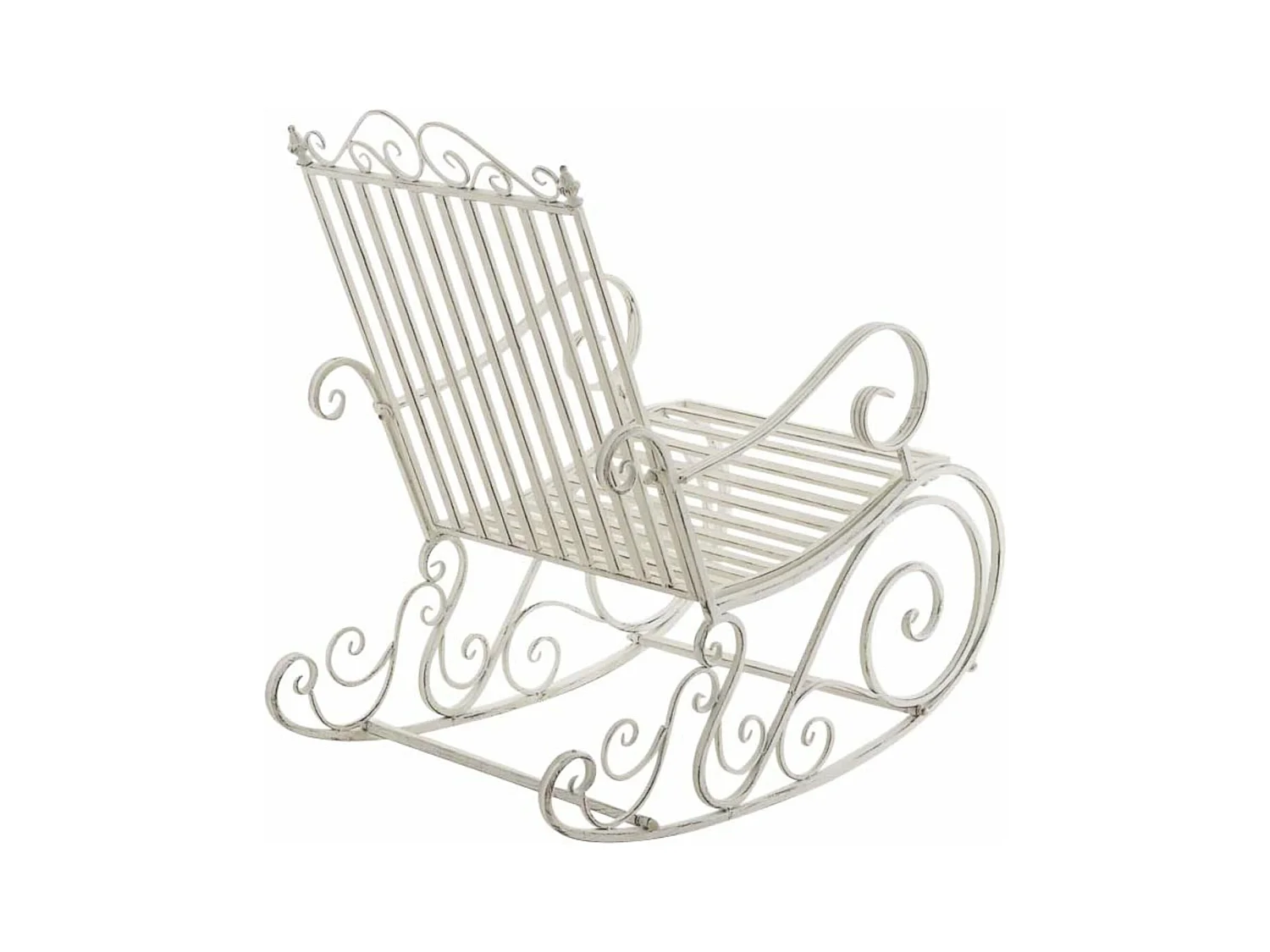 Lot de 2 fauteuils métal blanche 56 x 90 x 94 cm 10_0002844