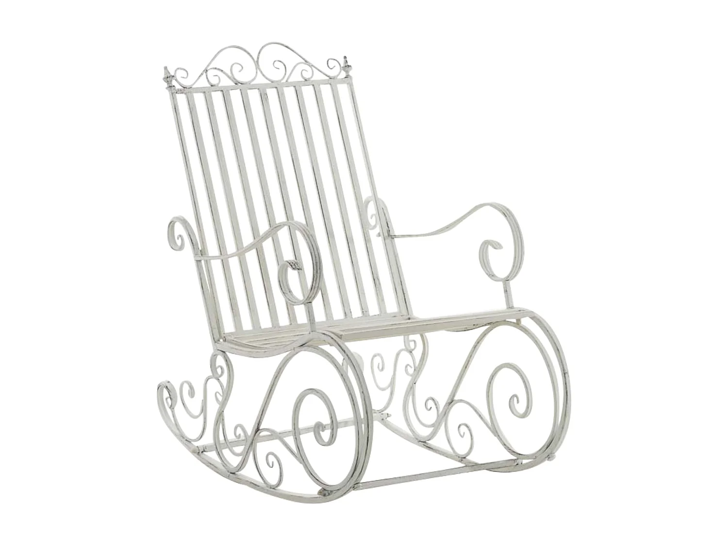 Lot de 2 fauteuils métal blanche 56 x 90 x 94 cm 10_0002844