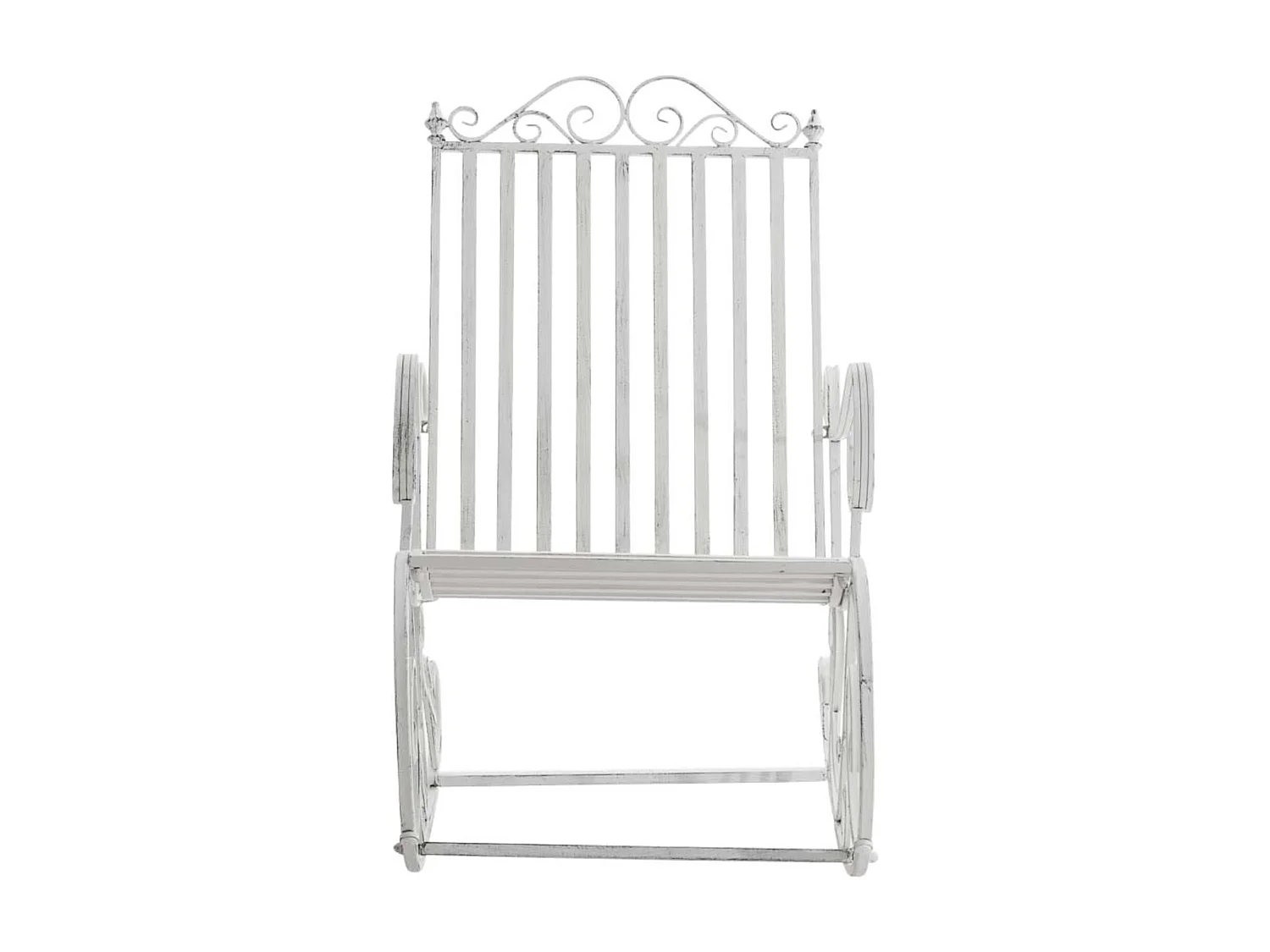 Lot de 2 fauteuils métal blanche 56 x 90 x 94 cm 10_0002844
