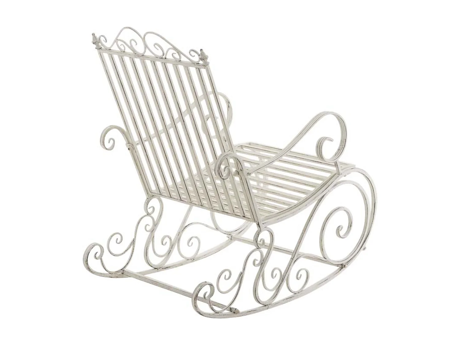 Lot de 2 fauteuils métal blanche 56 x 90 x 94 cm 10_0002844