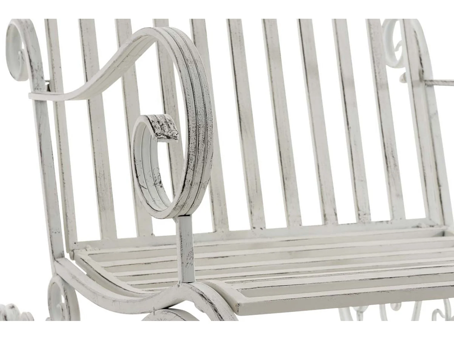 Lot de 2 fauteuils métal blanche 56 x 90 x 94 cm 10_0002844