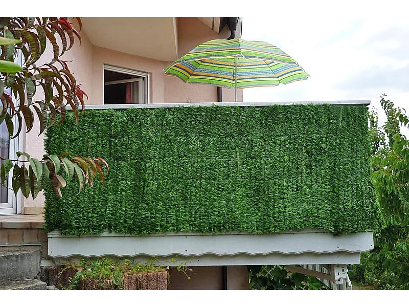 Brise-vue pour balcon revêtement beige 500 x 500 x 100 cm 04_0001079