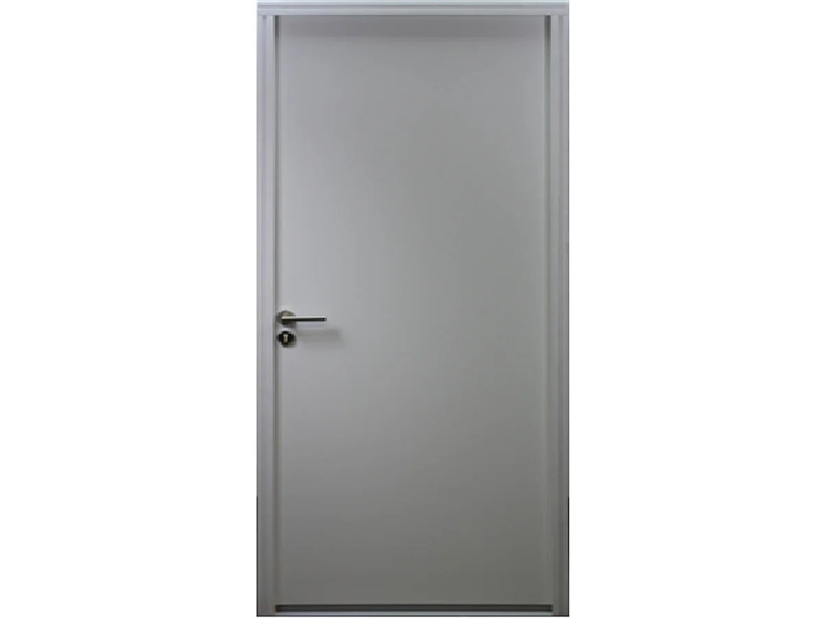 Porte d'entree acier pleine, STO Blanc, H,215xl,80 p, droite Cotes Tableau