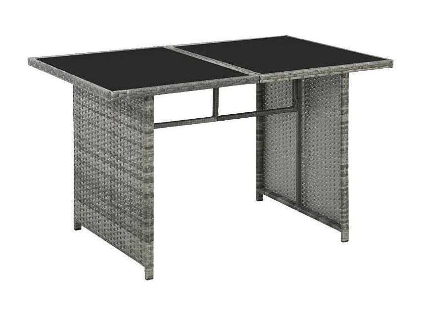 Salon de jardin 10 pièces résine tressée gris Magl