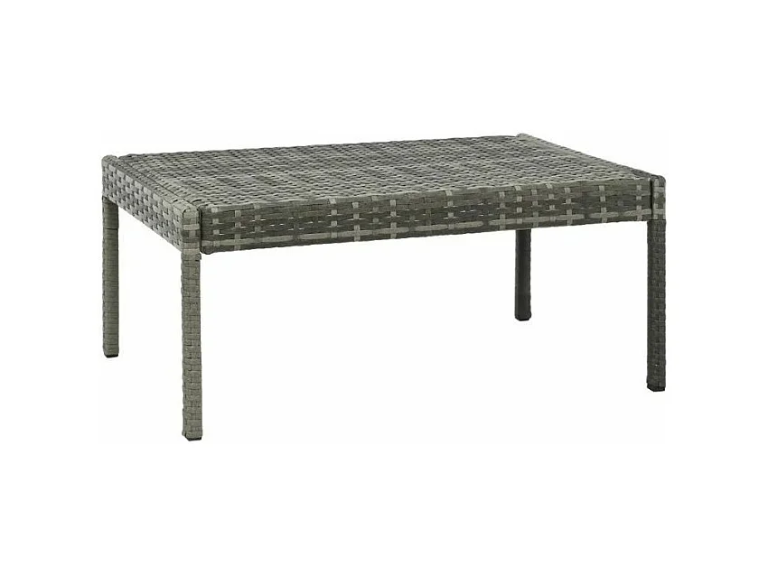 Salon de jardin 1 canapé résine tressée gris Magl