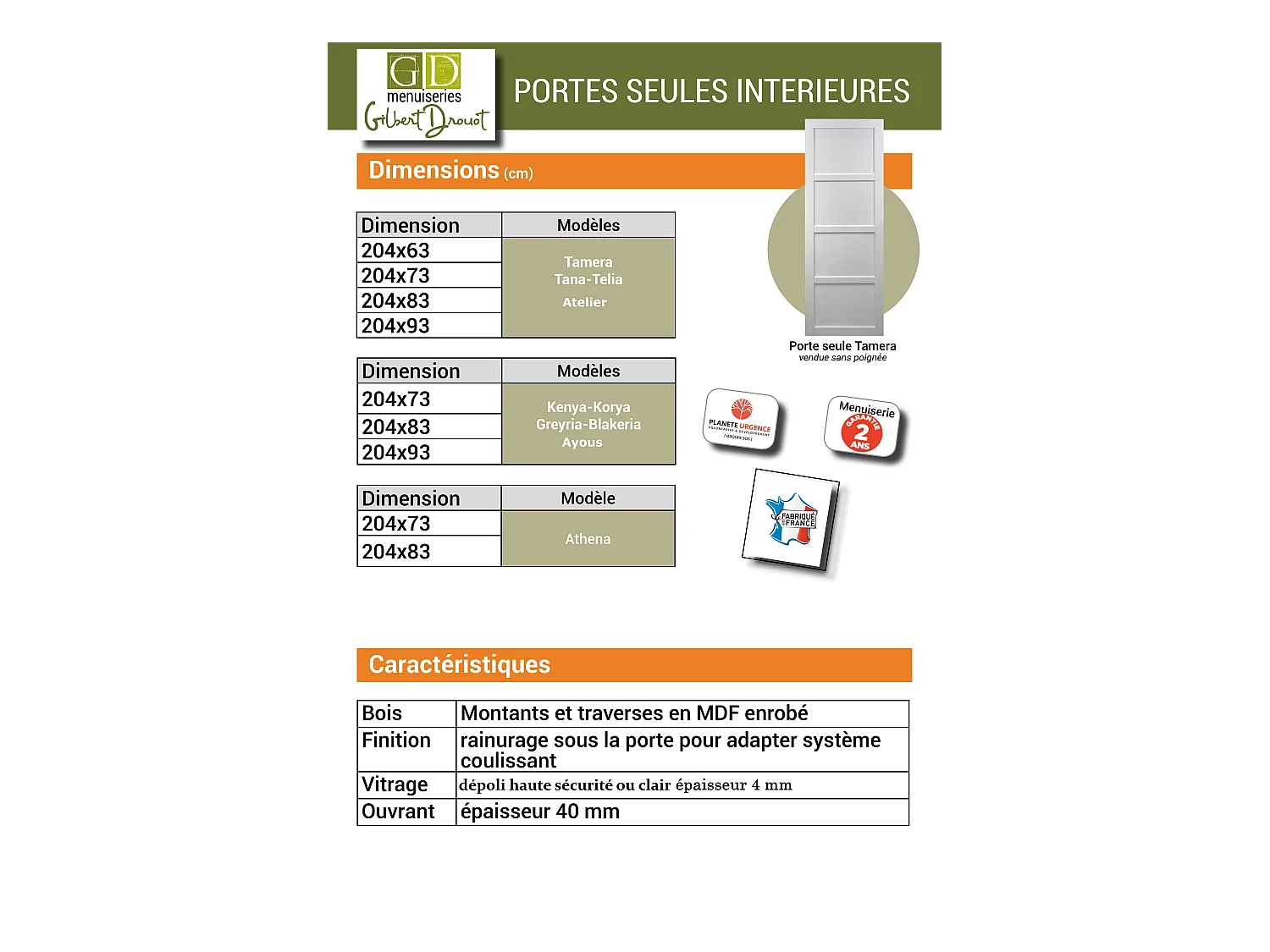 Porte Coulissante Telia Noir Vitree H204 X L83 Et Coquilles Noir Gd Menuiseries