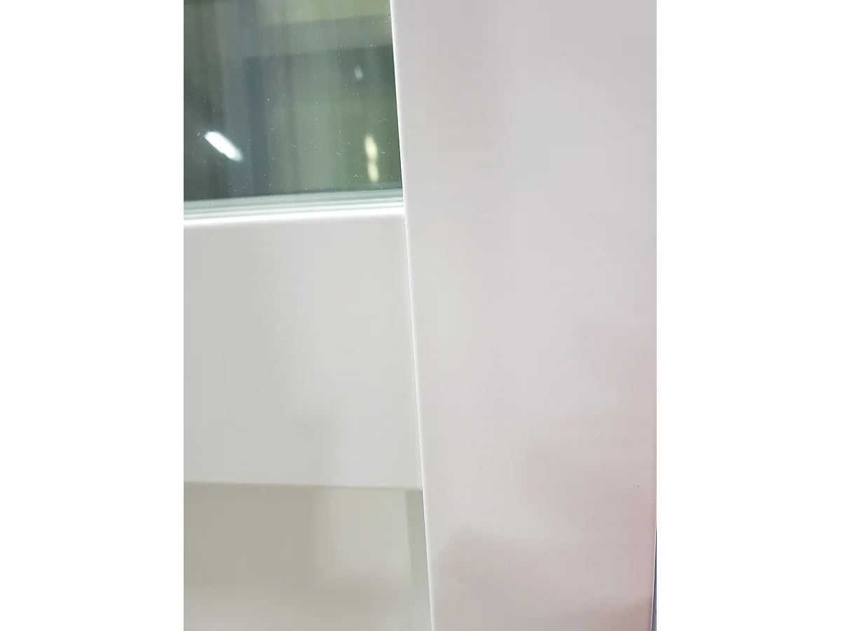 Porte Coulissante Atelier Blanc H204 X L83 Sans Meneau Gd Menuiseries