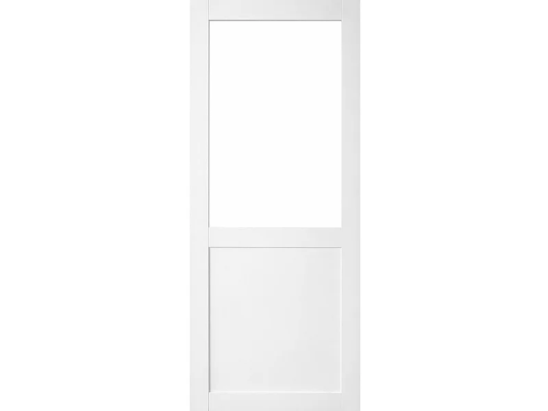 Porte Coulissante Atelier Blanc H204 X L83 Sans Meneau Gd Menuiseries