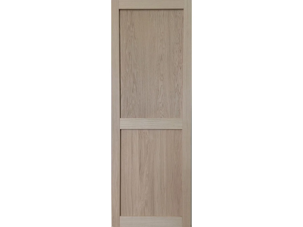 Porte Coulissante Atelier 2 Panneaux Chene H204 X L73 Cm Gd Menuiseries