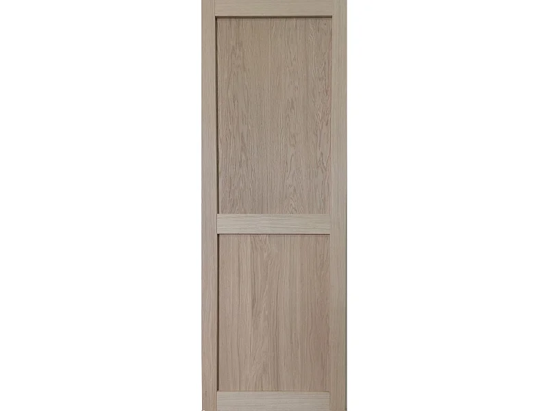 Porte Coulissante Atelier 2 Panneaux Chene H204 X L73 Gd Menuiseries