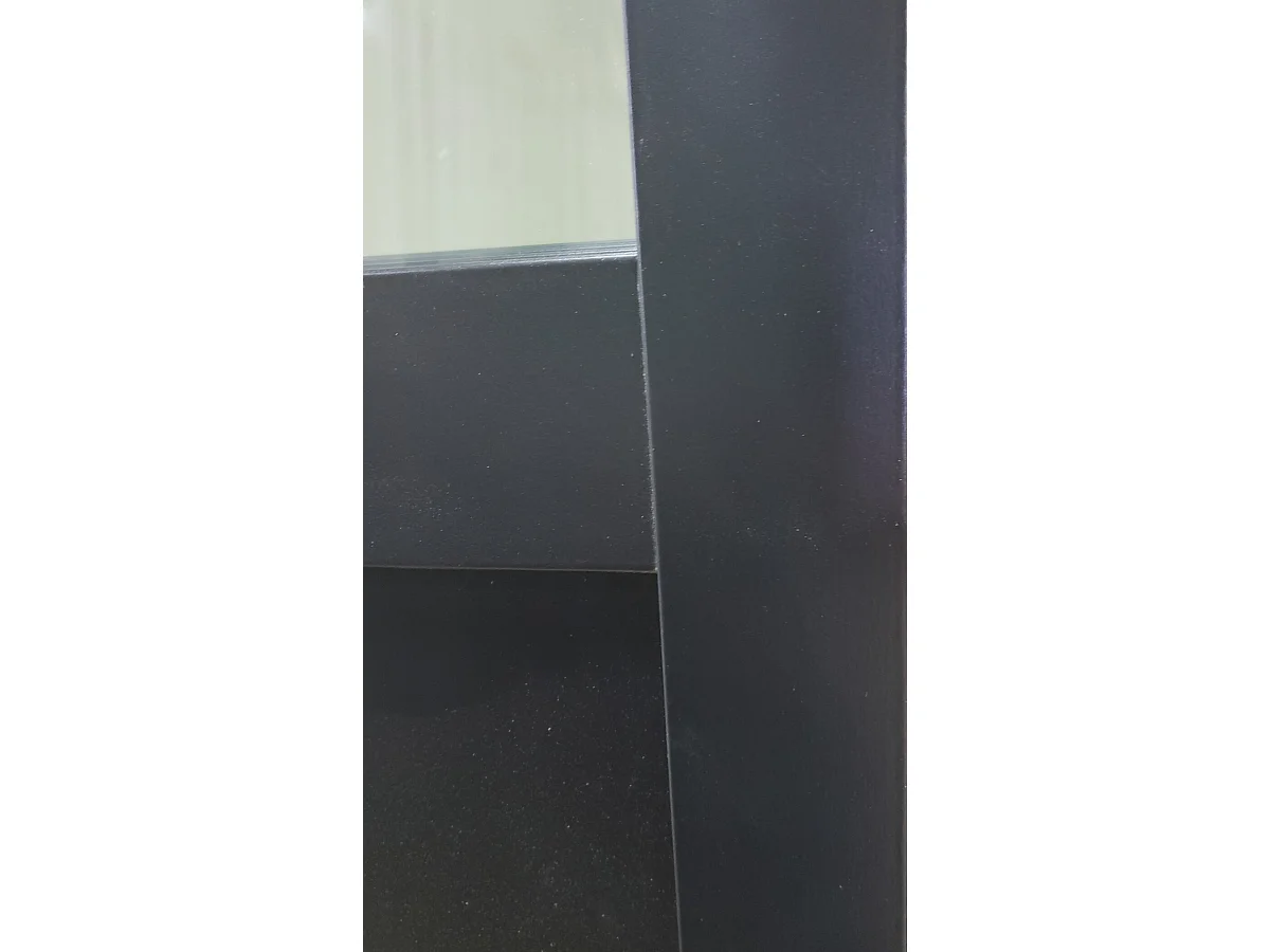 Porte Coulissante Atelier Noir H204 X L73 Cm Sans Meneau Gd Menuiseries