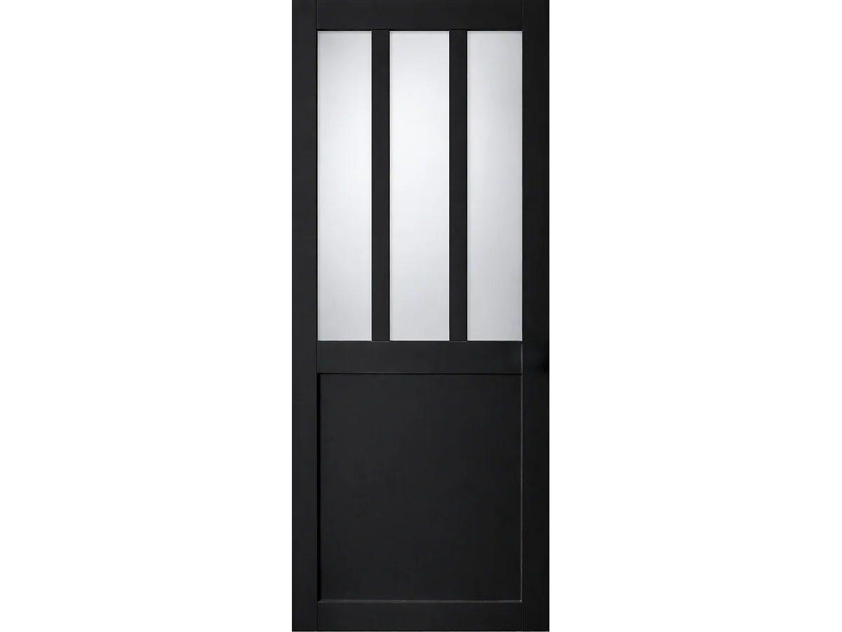 Gd Menuiseries Schuifdeurwerkplaats Zwart Matglas H204 X L73