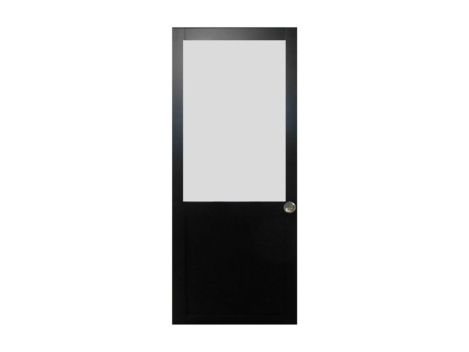 Puerta corredera Athena negra Al 204 x L 73 y 2 carcasas