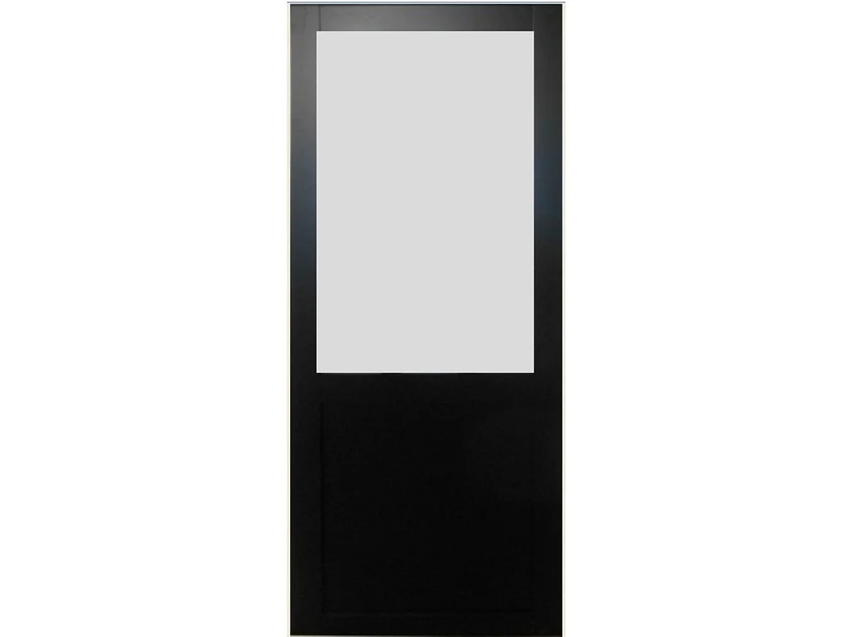 Porte Coulissante Athena Noir H204 X L73 Cm Gd Menuiseries
