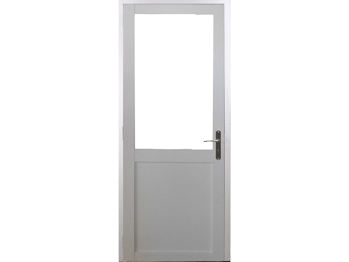 Bloc Porte Atelier Blanc Sans Meneau H204 X L73 Poussant Gauche Cotes Tableau Gd Menuiseries