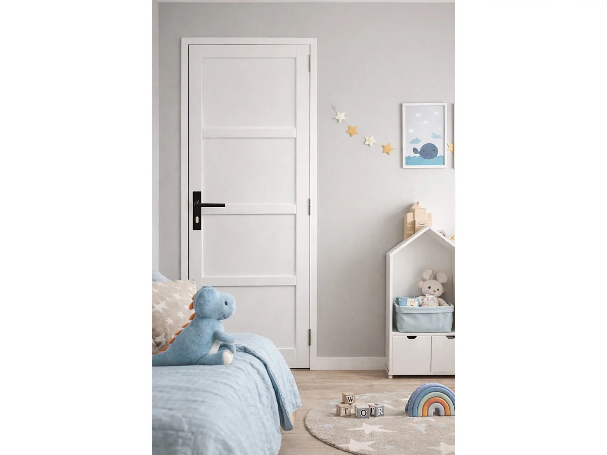 Bloc Porte Tamera Blanc H204 X L73 Côte Tableau P.gauche,poignee Gd Menuiseries