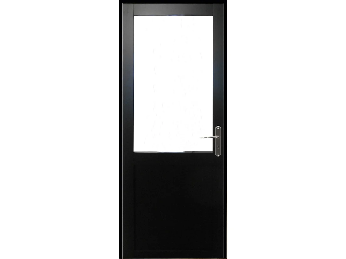Blocco porta officina nero senza montante H204 x L83 Tabella dimensioni spingendo a sinistra
