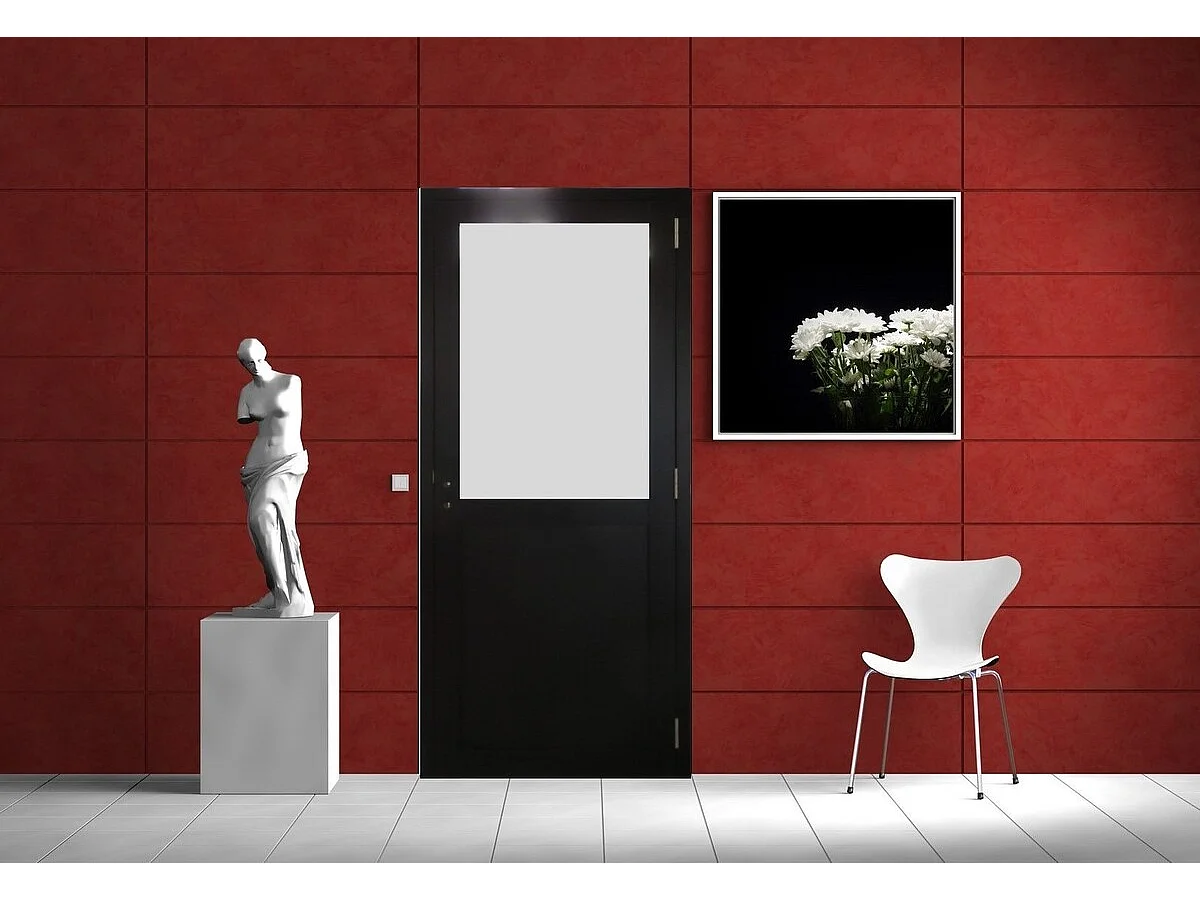 Gd Menuiseries Athena Zwart Deurblok H204 X L83 Duwende Tafelafmetingen Rechts