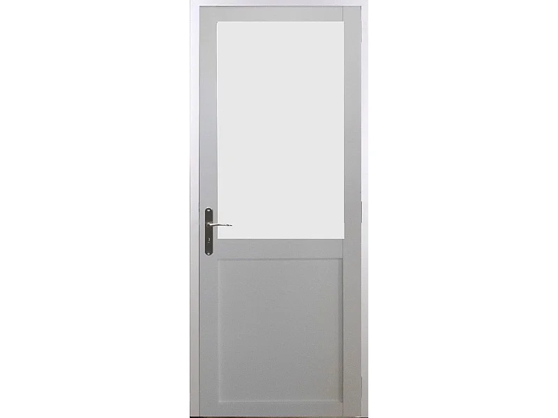 Bloc Porte Athena Blanc H204 X L73 Poussant Droite Cotes Tableau Gd Menuiseries