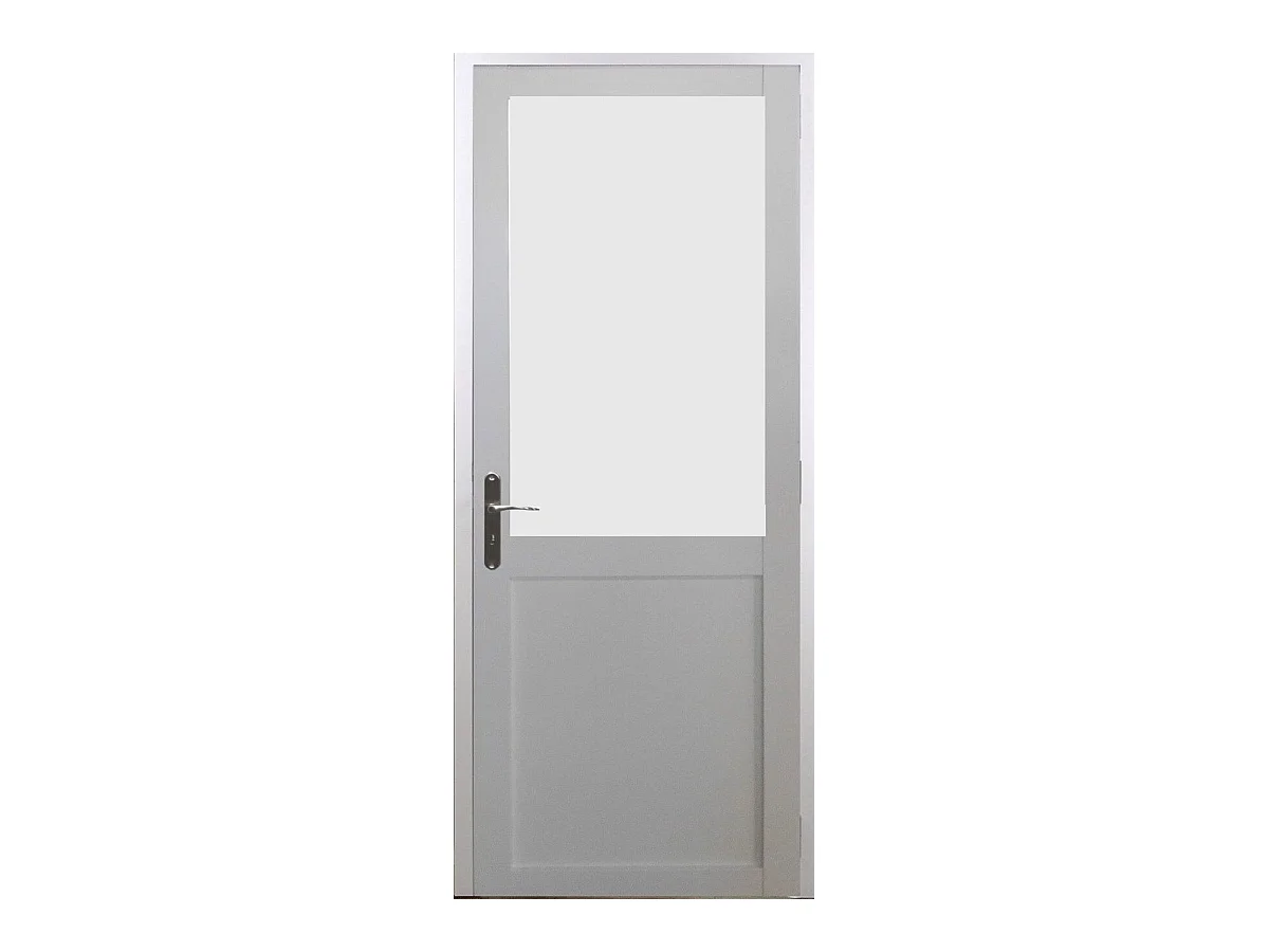 Bloc Porte Athena Blanc H204 X L73 Poussant Droite Cotes Tableau Gd Menuiseries