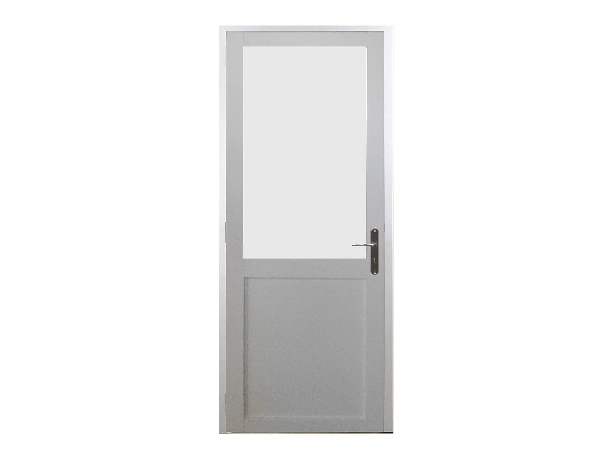 Bloc Porte Athena Blanc H204 X L73 Poussant Gauche Cotes Tableau Gd Menuiseries