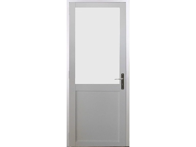 Bloc Porte Athena Blanc H204 X L73 Poussant Gauche Cotes Tableau Gd Menuiseries