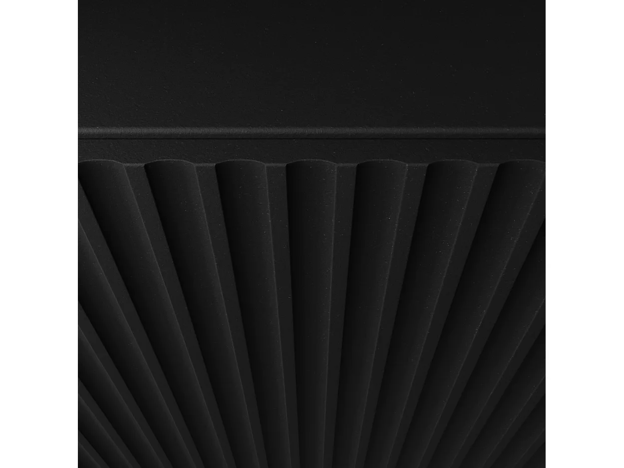 TV-Schrank Neo, Wohnwand, Lowboard, TV Ständer, Wohnwand, Wohnzimmer, TV Board, Fernseher, Highboard, Fernsehschrank, 200 cm, 3-türig, schwarz