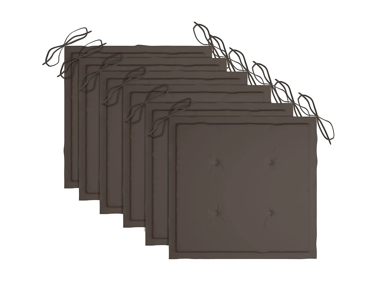 Chaises pliables de jardin 6 pcs avec coussins Bois d'acacia 12