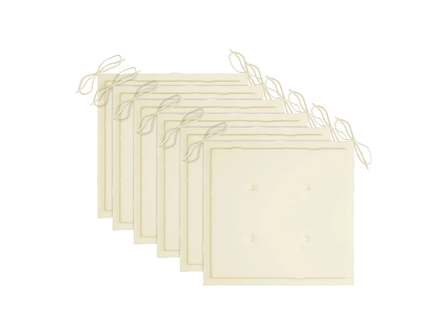 Chaises pliables de jardin 6 pcs avec coussins Bois d'acacia 132