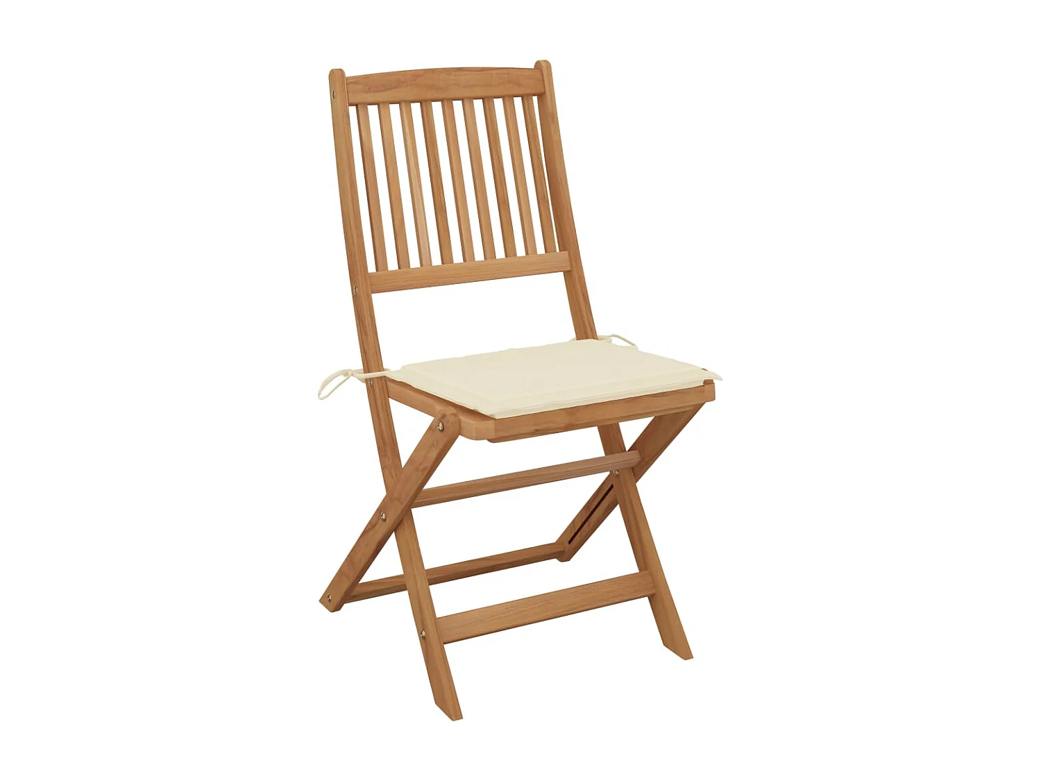 Chaises pliables de jardin 6 pcs avec coussins Bois d'acacia 132
