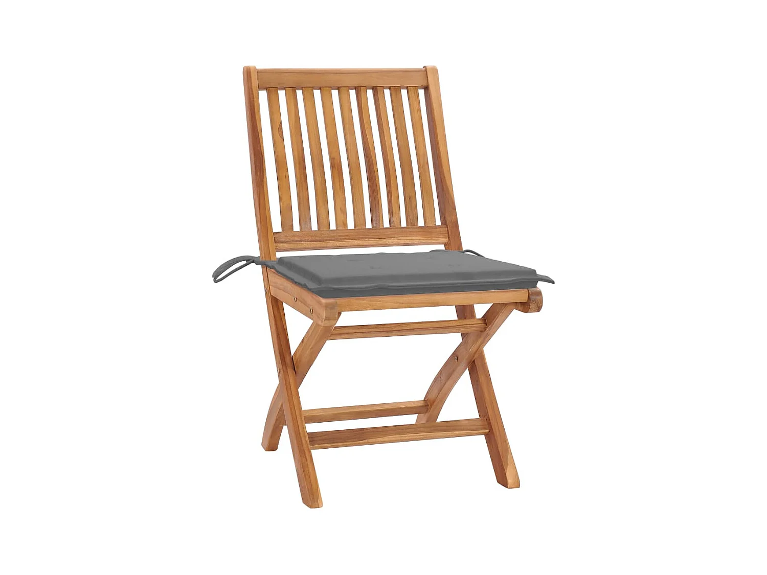 Chaises pliables de jardin avec coussins 6 pcs Bois de teck 27