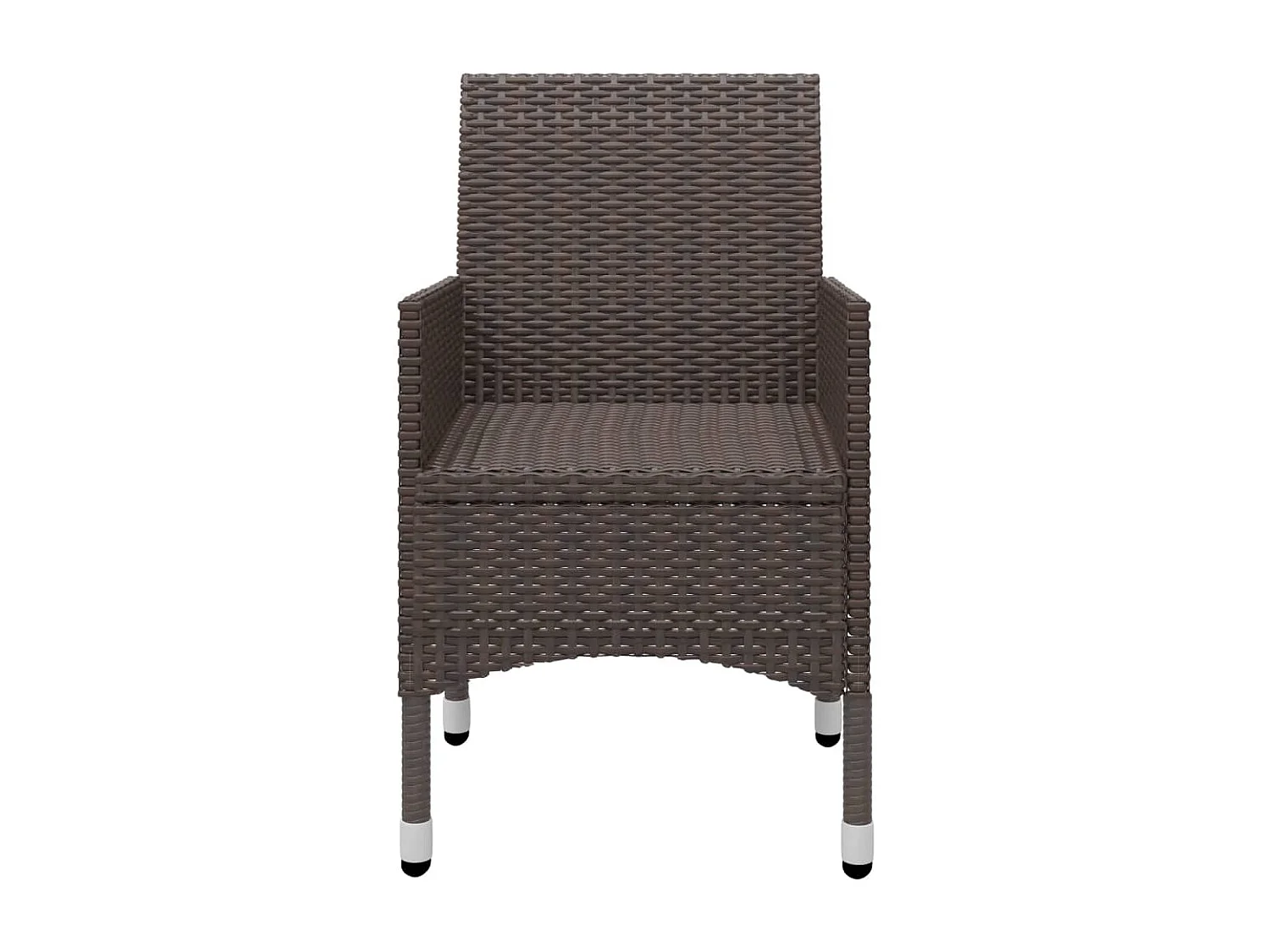 Ensemble de salle à manger de jardin 5 pcs Marron 14