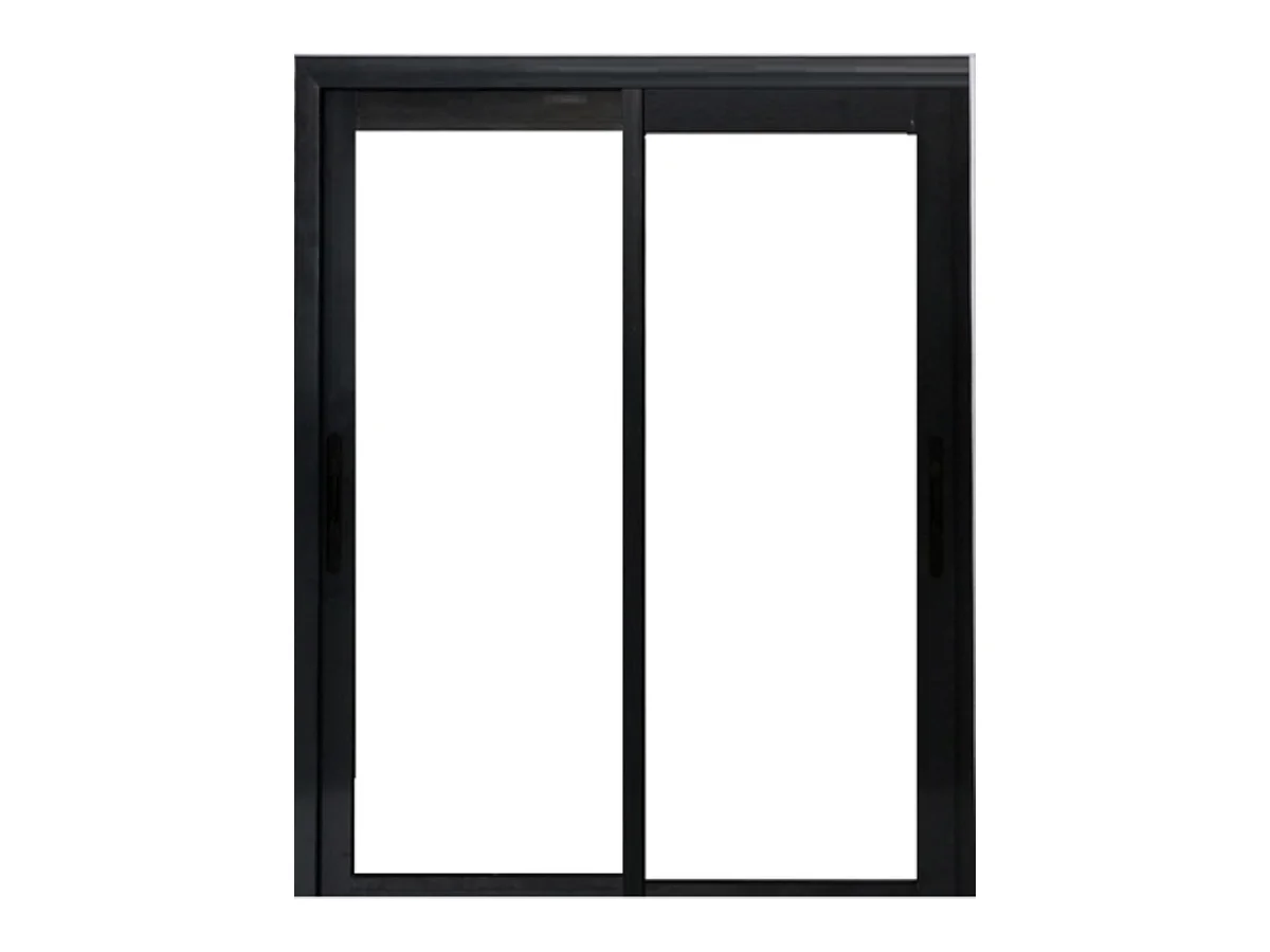 Fenetre Coulissante Aluminium  H125 X L120 Gris Ral 7016 2 Vantaux Gd Menuiseries