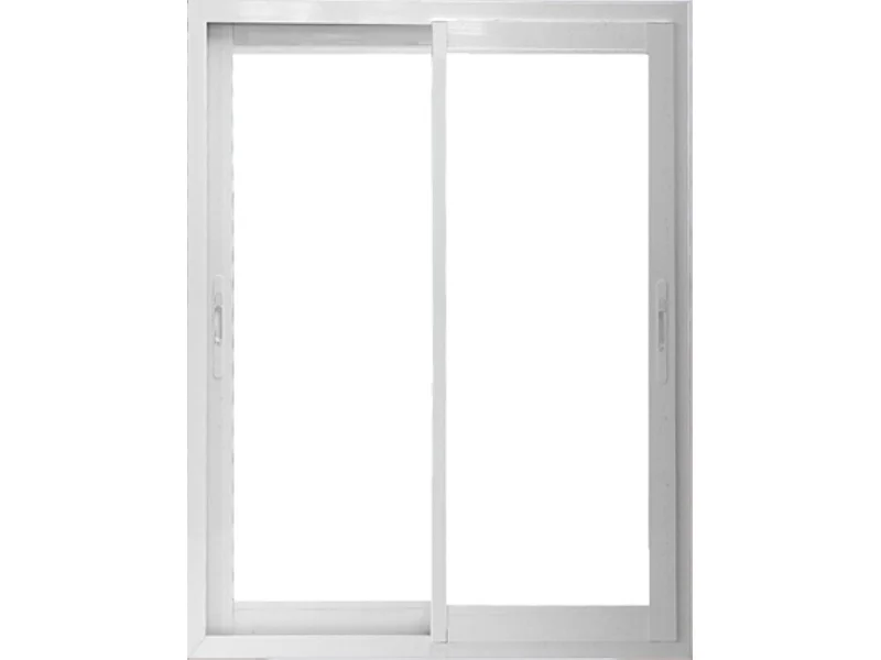Fenetre Coulissante Aluminium H105 X L100 Blanc 2 Vantaux Gd Menuiseries
