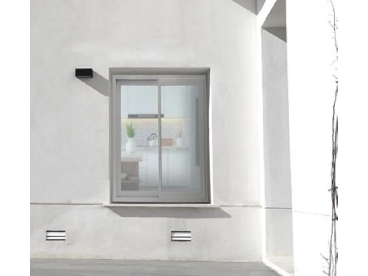 Fenetre Coulissante Aluminium H105 X L100 Blanc 2 Vantaux Gd Menuiseries