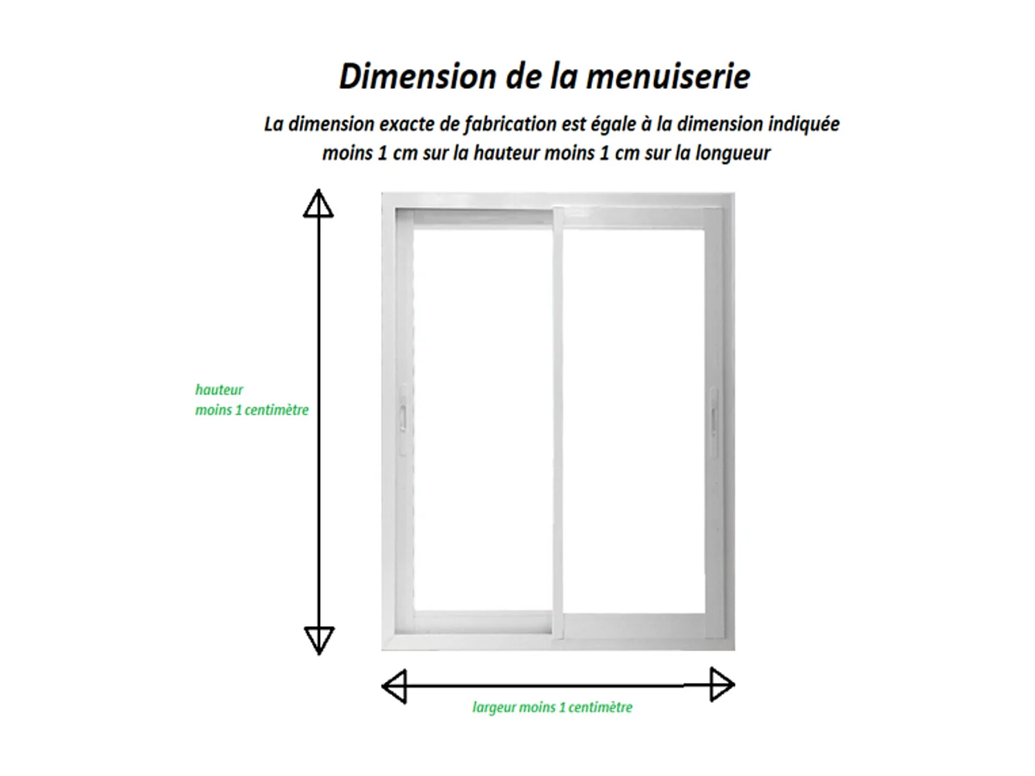 Fenetre Coulissante Aluminium H105 X L100 Cm Blanc 2 Vantaux Gd Menuiseries