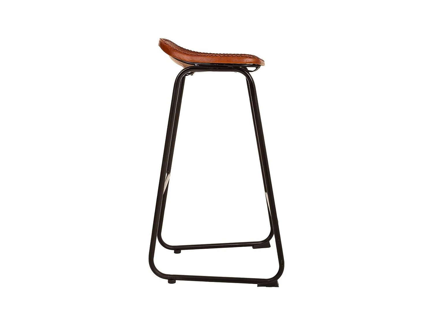 Houten kruk bekleed met lila stof met een unieke stijl en comfort