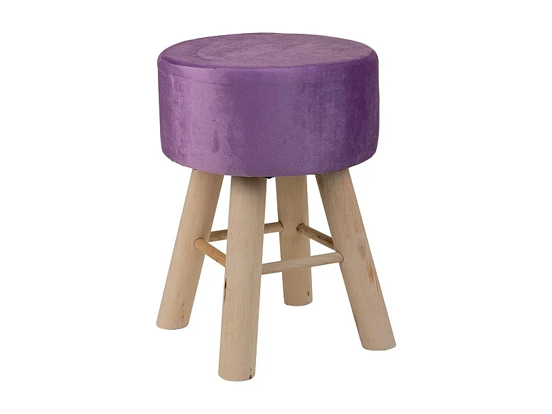 Hocker aus Metall und braunem Leder, 46x46x80h cm