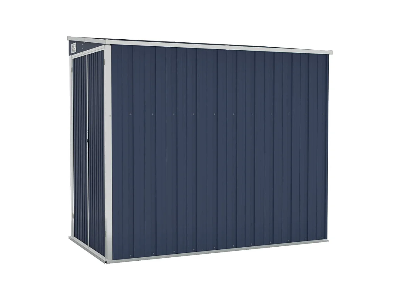 Abri de jardin mural Anthracite 118x194x178 Acier