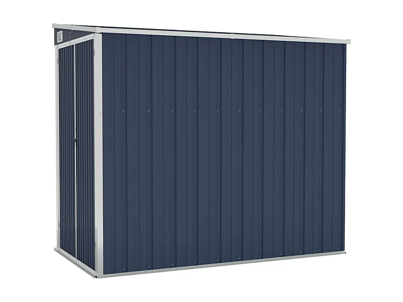 Abri de jardin mural Anthracite 118x194x178 Acier