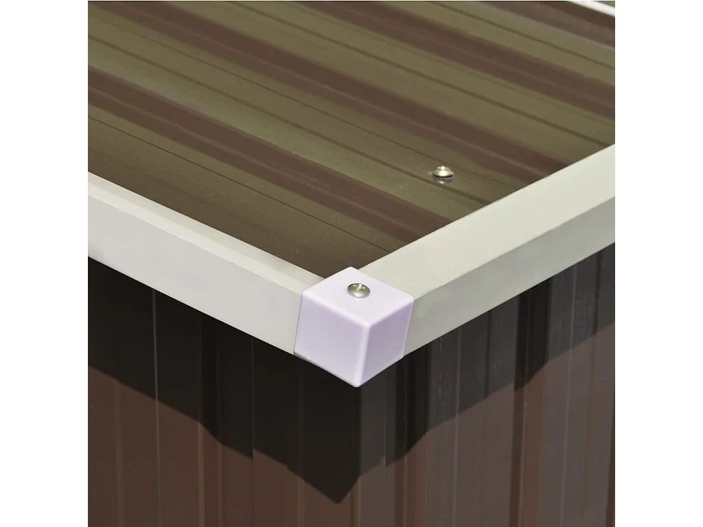 Abri de jardin 257x489x181 Métal Marron