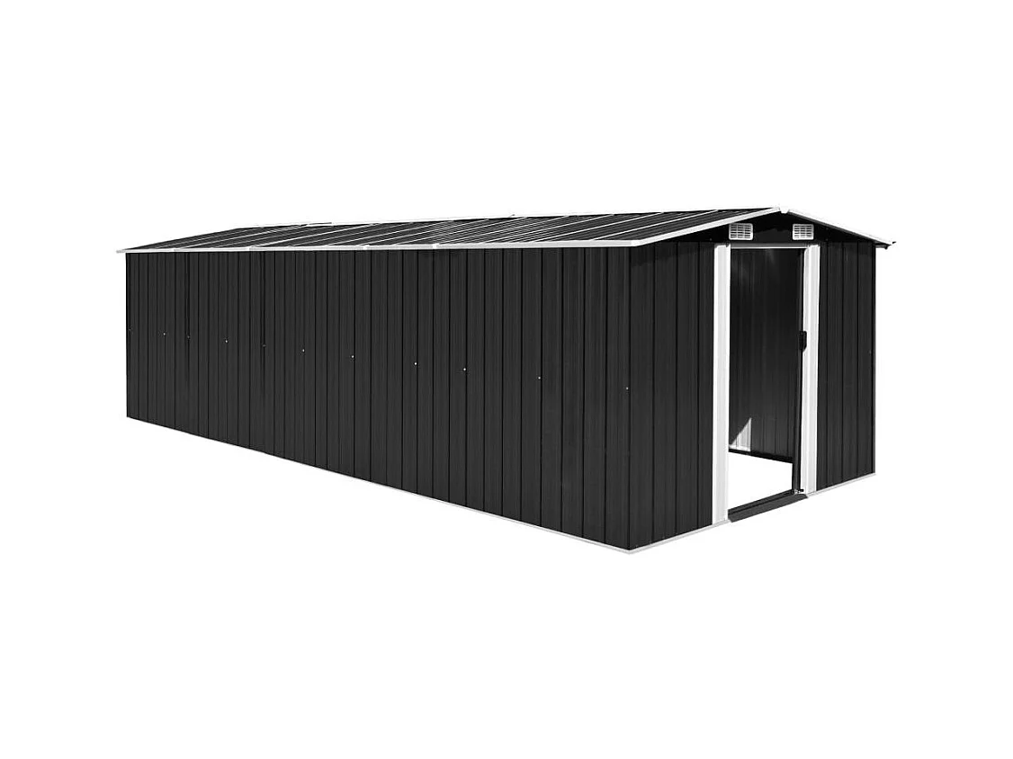 Abri de jardin 257x580x181 Métal Anthracite