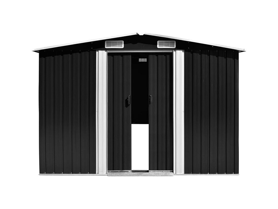 Abri de jardin 257x580x181 Métal Anthracite