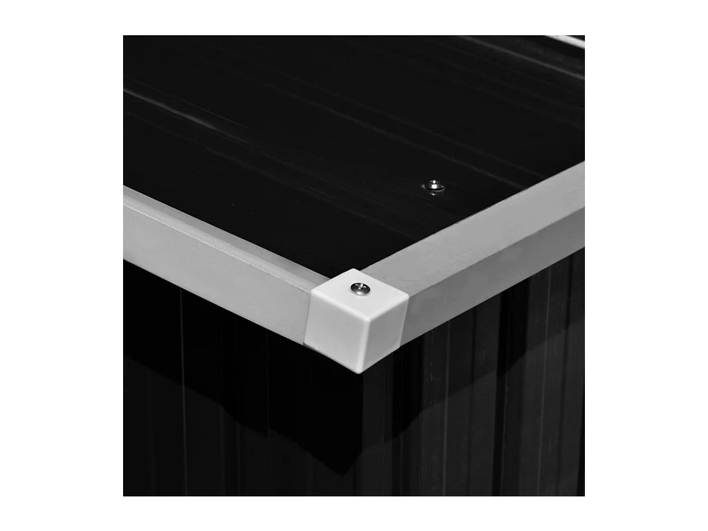 Abri de jardin 257x580x181 Métal Anthracite