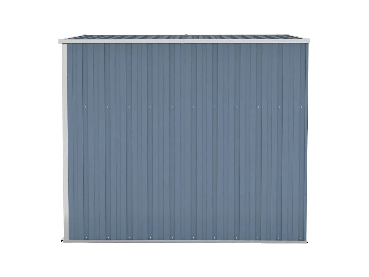 Abri de jardin mural Gris 118x194x178 Acier galvanisé