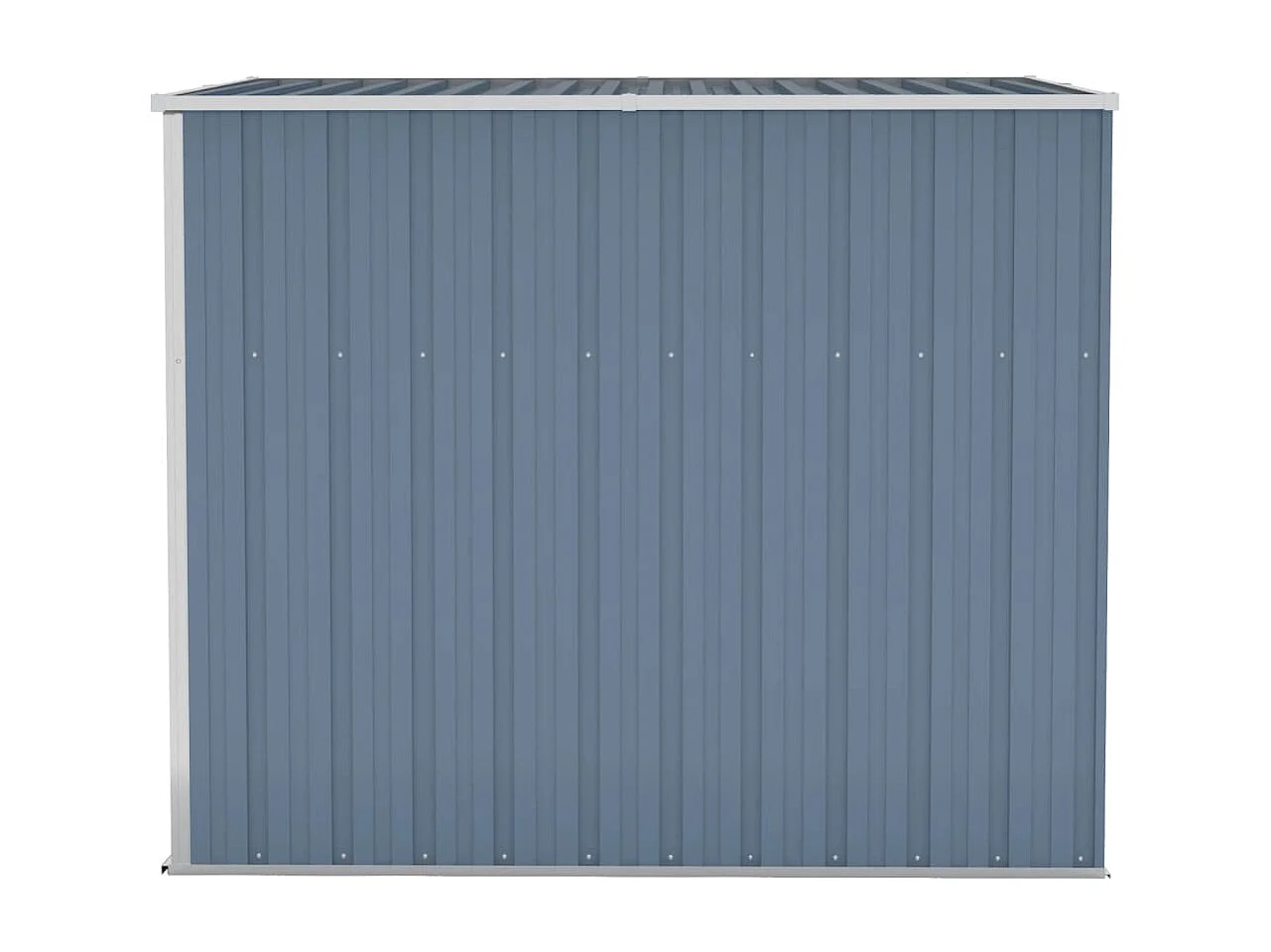Abri de jardin mural Gris 118x194x178 Acier galvanisé