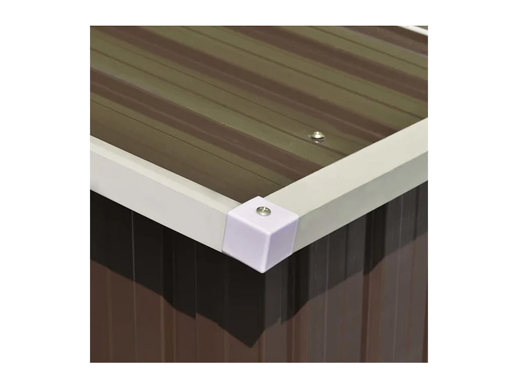 Abri de jardin 257x580x181 Métal Marron